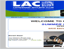 Tablet Screenshot of longwoodathleticclub.com